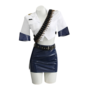 吊带袜天使cosplay服 史朵巾 Panty潘迪皮裙女警动漫手办同款全套