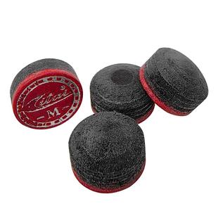 利台小头杆皮头红翎多层免修皮头台球杆中式黑八斯诺克专业皮头