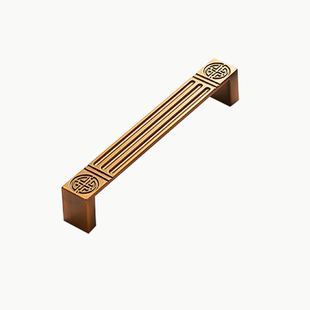 黄古铜拉手衣柜柜门抽屉现代简约高档隐形橱柜门把手新中式仿古铜