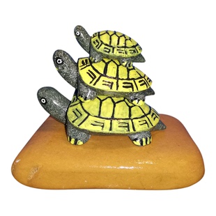 蛋龟伴侣小青龟乌龟晒台石黄蜡石用躲避洞休息石伴龟石发色龟缸