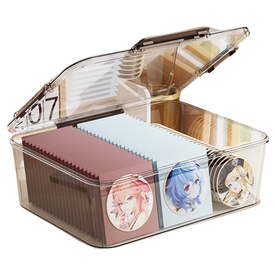 亚克力透明吧唧谷子收纳盒密封