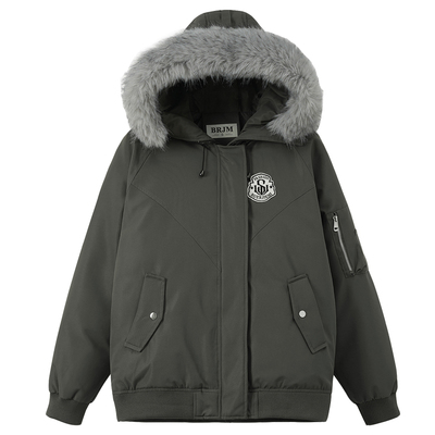 黄子弘凡同款工装派克服加厚