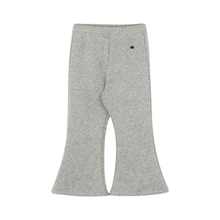 大耳象女童加绒喇叭裤冬季新款宝儿修身百搭休闲厚保暖甜美长裤子