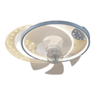 风扇灯主客厅2025新款一体简约现代餐厅卧室隐形家用可摇头吊扇灯