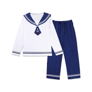 tutuanna家居服女睡衣套装 女 春秋款全棉舒适透气长袖长裤两件套