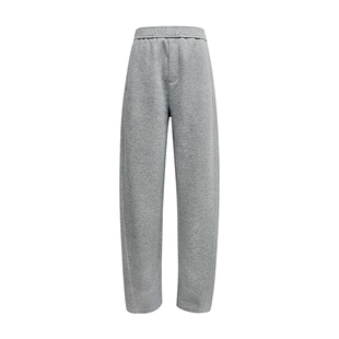 灰色香蕉裤女春秋2025新款天丝弯镰刀窄版垂感高腰直筒宽松阔腿裤