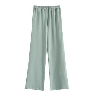 宜而爽秋冬款可外穿睡裤男士透气简约套装纯棉纯色直筒宽松家居裤