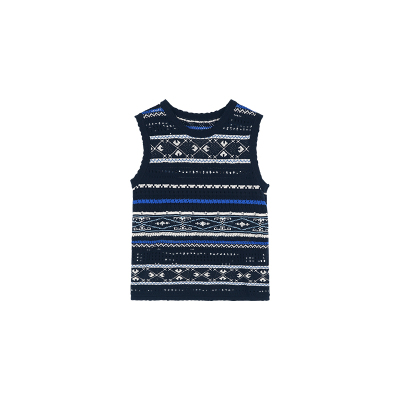 因为春夏新款基础针织马甲