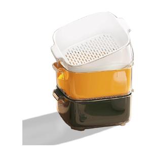 双层洗菜盆沥水篮八件套多功能厨房家用新款水果盘客厅淘洗菜篮子