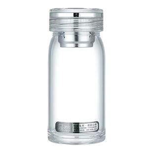 诺岩大肚玻璃杯小肚杯水晶盖加厚耐热手工杯车载细长网红水杯杯子