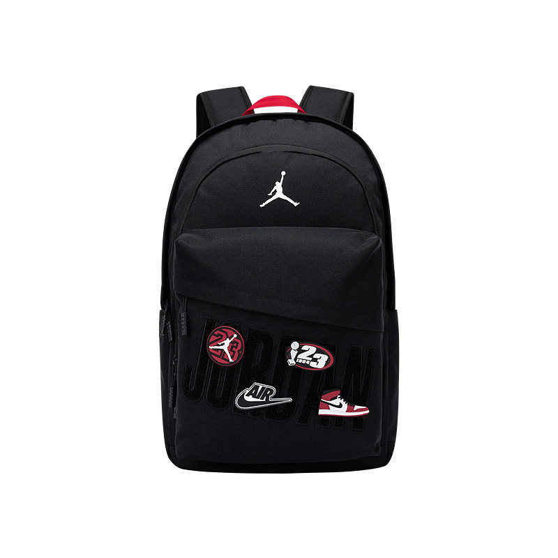jordan乔丹双肩包学生书包时尚百搭大容量aj背包青少年魔术贴书包