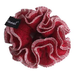 Amotional针织卷卷发圈撞色慵懒马海毛红色发绳新年礼物原创小众