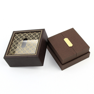 高档古法金手镯盒传承同款传承系列首饰盒镂空翡翠文玩包装盒礼盒