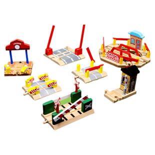 小火车玩具轨道车火车男孩轨道配件儿童益智玩具车列车木铁轨三岁