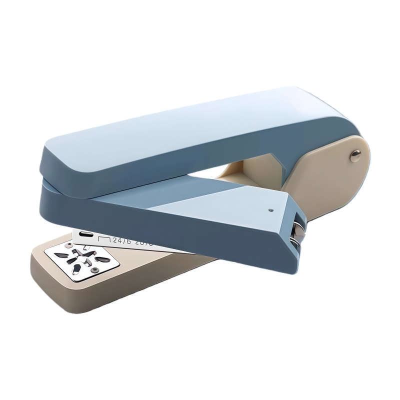 可旋转订书机学生专用订书器办公用订作业本中缝大号加厚钉书机