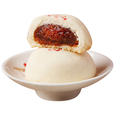 【会员专属】祥禾饽饽铺贵妃饼传统宫廷枣泥糕点零食天津特产4枚