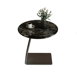 设计师不锈钢客厅可移动角几意式极简小茶几家用大理石沙发边几