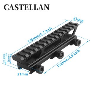 21转21mm增高导轨14桥槽支架增高瞄准镜夹具导轨145mm增高