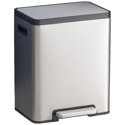 科勒大容量垃圾桶不锈钢高端轻奢