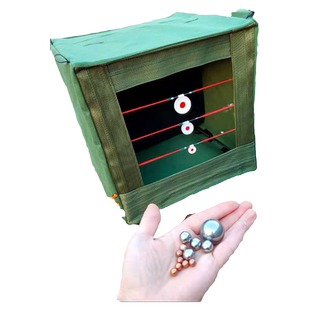 弹弓练习靶箱钢珠收纳新手精准射击户外室内可折叠车载加厚耐用