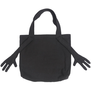 织布云麻麻原创设计单肩手提背包创意小手包亚麻包女文艺布包Y064