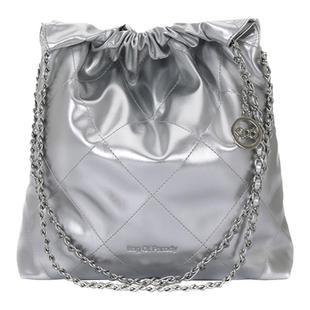 Bag of parody 2025新款菱格大容量垃圾袋通勤托特水桶单肩腋下包