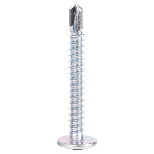 410不锈钢大扁头十字钻尾螺丝/镀锌带垫燕尾自攻自钻华司钻尾钉