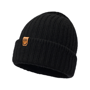 ELLE HOMME羊毛针织帽男士秋冬季户外保暖时尚冷帽大头围毛线帽子