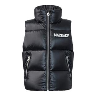 MACKAGE儿童 CHARLEE光泽感轻薄短款羽绒马甲背心羽绒服外套上衣