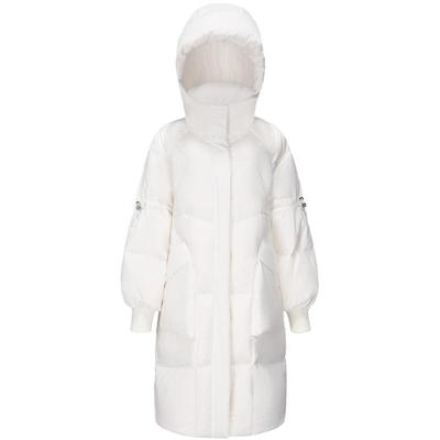 波司登中长款羽绒服黑金外套百搭