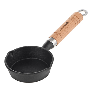 乐扣乐扣泼油小锅烧热油铸铁平底不粘煎锅迷你蛋饺专用神器煎蛋锅