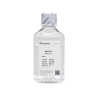 DEPC水 (DNase/RNase free) 无酶无菌水 DEPC处理水生物试剂500ml