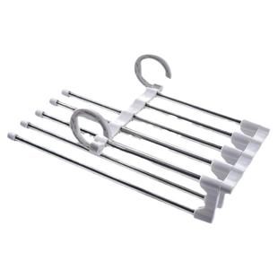 折叠裤架多功能多层裤子衣架家用魔术无痕裤夹衣柜收纳神器裤挂架