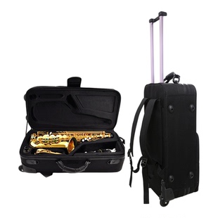 防水中音萨克斯箱包专用萨克斯拉杆箱包盒次中音萨克斯箱包带轮子