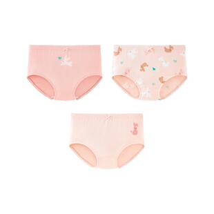 【3条装】迷你巴拉巴拉冬季新款女童舒弹三角内裤宝宝短裤不夹pp