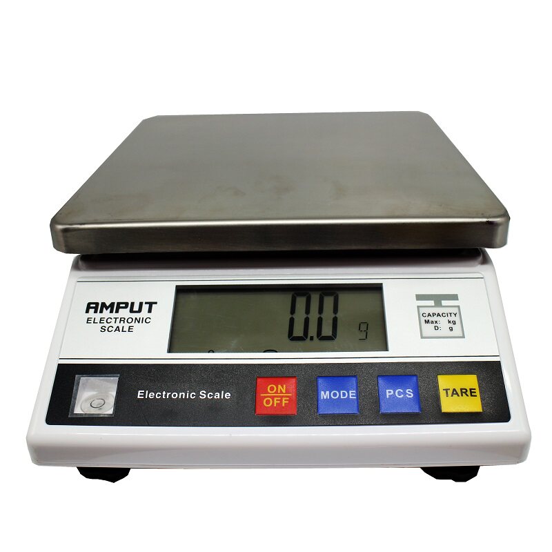 安普特电子秤0.1g高精准度30kg工商业用厨房称计数计重电子台称