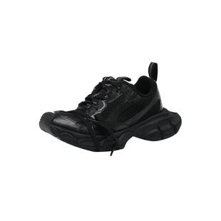【自营】Balenciaga/巴黎世家女士网面拼接系带休闲运动鞋老爹鞋