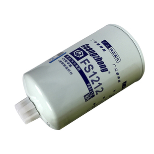 FS1212康明斯发动机柴油滤清器滤芯WBF1212欧马可燃油水分离器格