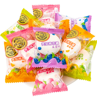 徐福记夹心棉花糖水果夹馅软糖喜字500g结婚喜糖散装糖果零食