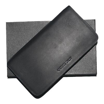 头层牛皮商务长款钱包