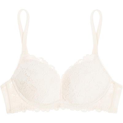 美背聚拢无钢圈纯欲蕾丝内衣露背