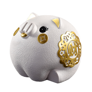 2026年新款创意金猪存钱罐只进不出储蓄钱罐摆件开业送礼招财摆件