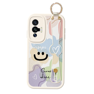 适用vivox70手机壳s19新款s17pro斜挎s20背带x60笑脸x50腕带s18挂绳s16防摔x30创意s12女s10保护套s7e版vivo