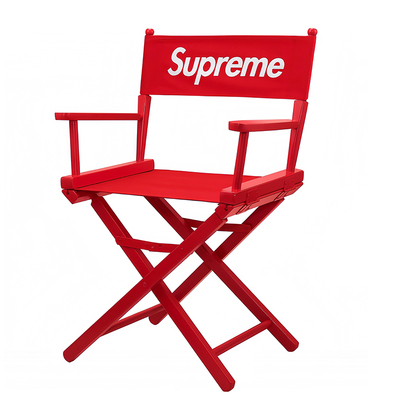 现货Supreme折叠实木导演椅潮牌