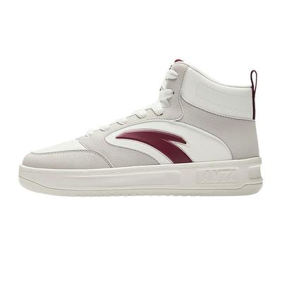 安踏板鞋高帮女鞋厚底增高保暖