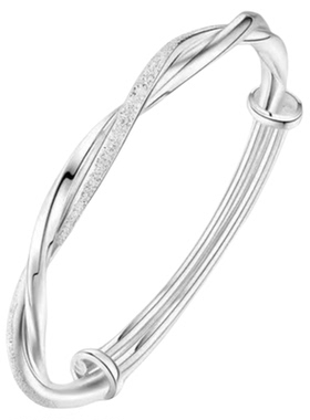 情人节礼物！莫比乌斯环足银手镯