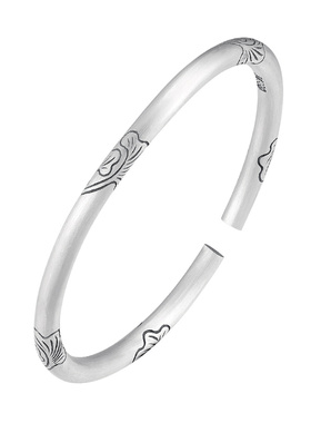 云金丽红尘醉999足银手镯送女友