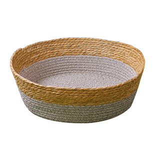 藤编猫窝沙发狗窝四季通用睡觉用蒲草猫床猫抓板猫咪垫子宠物用品