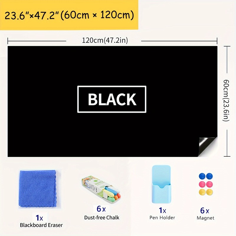 可擦磁性黑板墙贴 自粘学习绘画涂鸦墙可擦写不损坏墙壁家庭教学