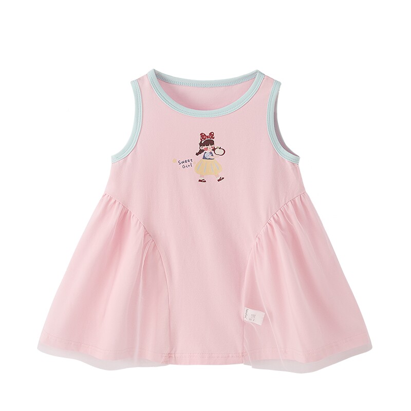 jellybaby夏季女童网纱连衣裙